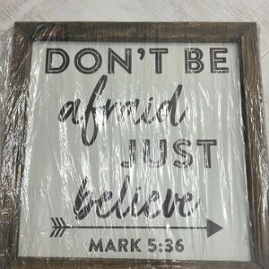 12 x 12 sign still in plastic